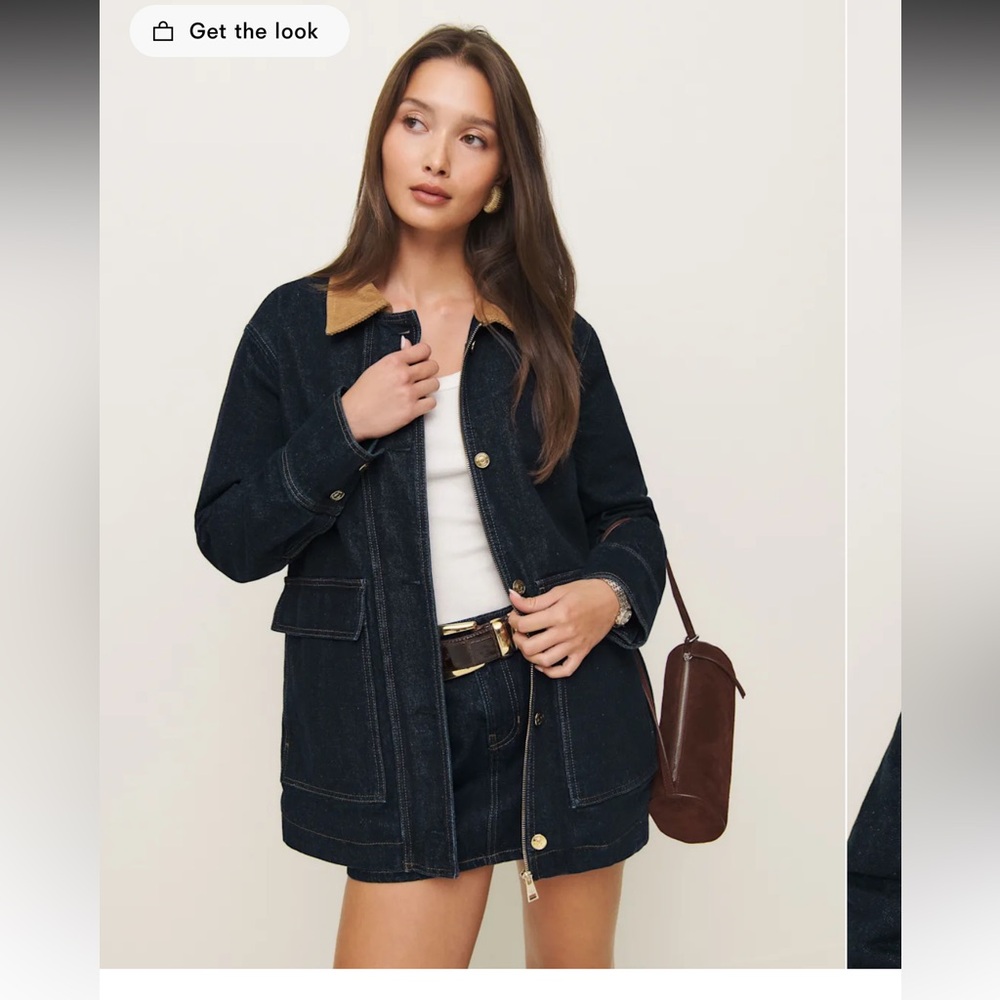 reformation archer denim jacket